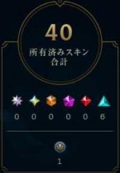 チャンピオン173体/スキン合計40/LOL用アカウント販売